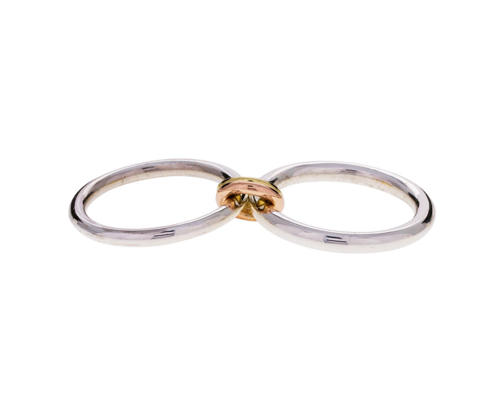 Silver and Gold Caliope Ring - TWISTonline