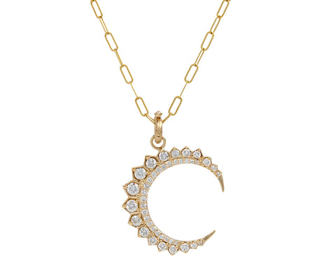 Storrow Diamond Crescent Estelle Charm ONLY On Chain
