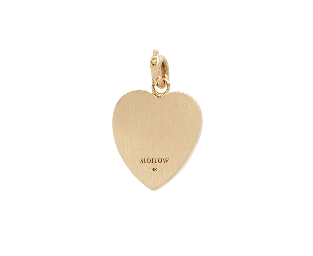 Storrow Pink Opal Anna Star Heart Charm ONLY Back