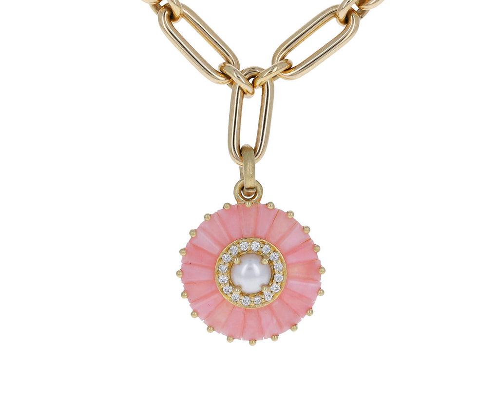 Pink Opal Pearl Emily Charm Pendant ONLY