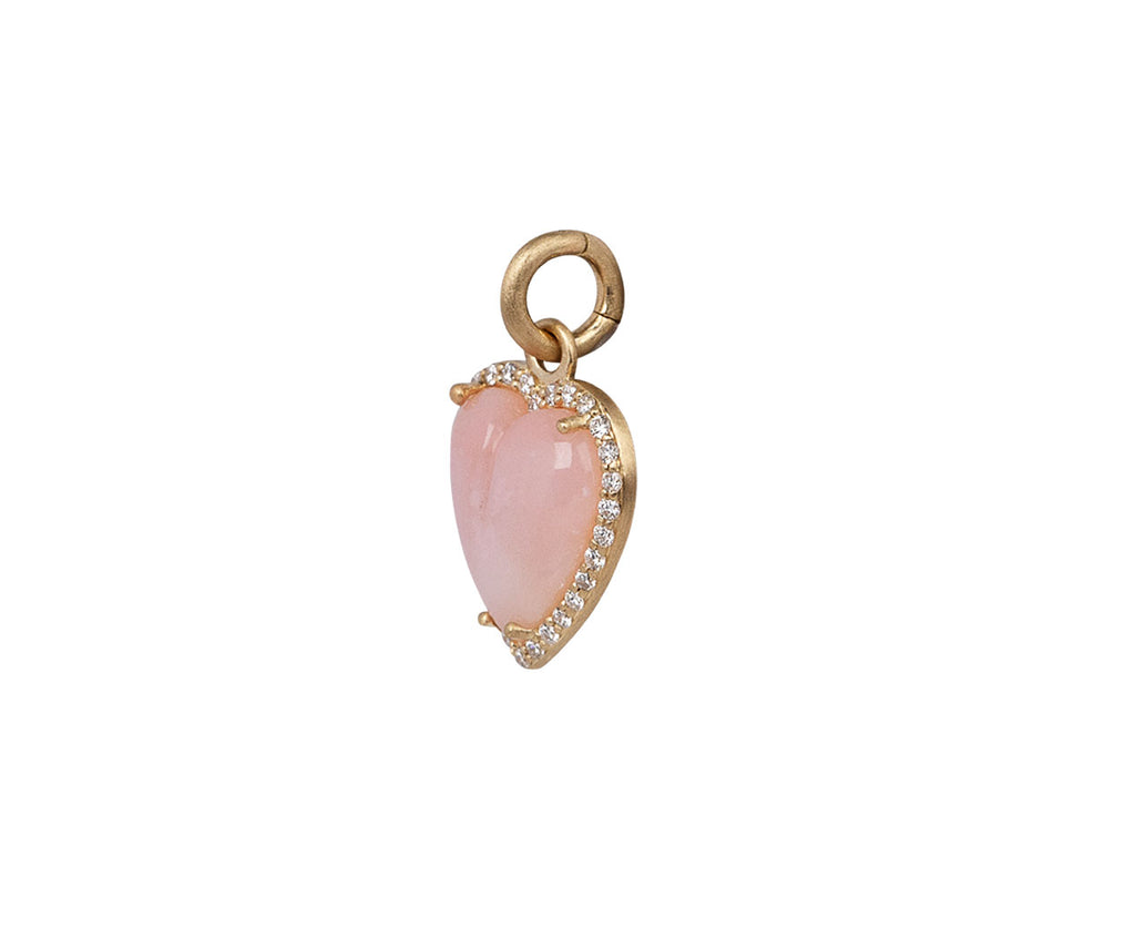 Pink Opal Diamond Alana Heart Charm ONLY