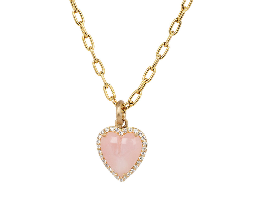 Pink Opal Diamond Alana Heart Charm ONLY