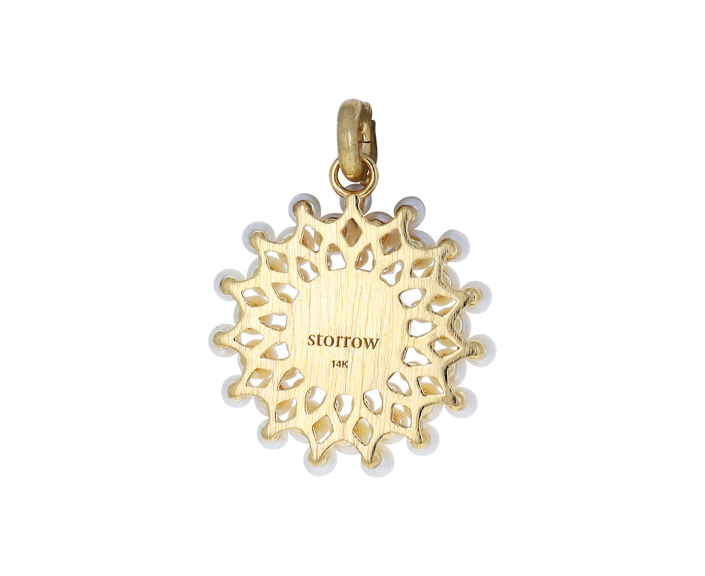 Pink Opal and Pearl Juliet Cluster Charm ONLY