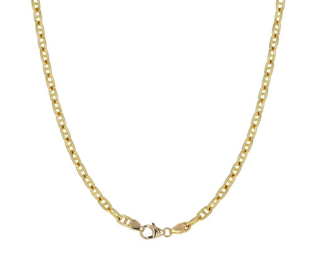 16" Gold Oval Link Chain Necklace