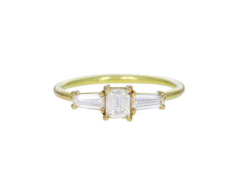 Triple Baguette Diamond Ring