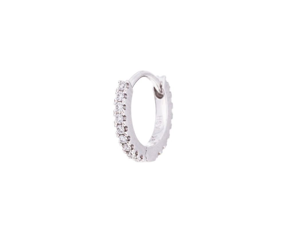 1/4 White Gold Diamond Eternity SINGLE Hoop - TWISTonline