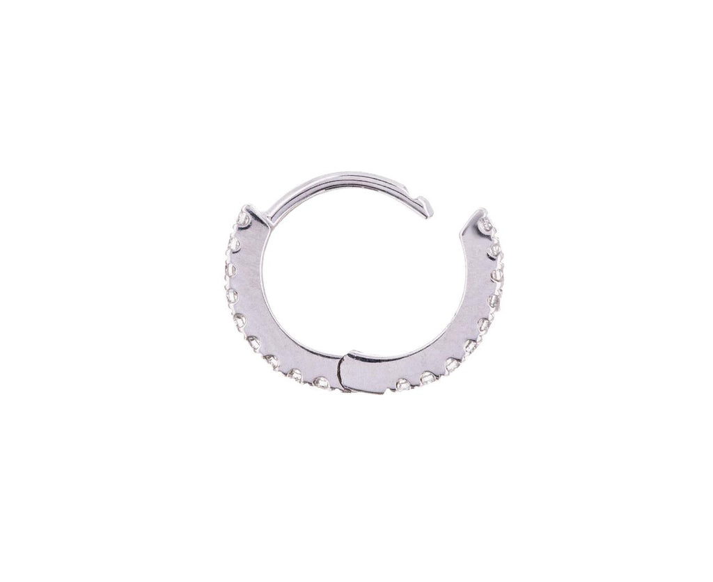 1/4 White Gold Diamond Eternity SINGLE Hoop - TWISTonline