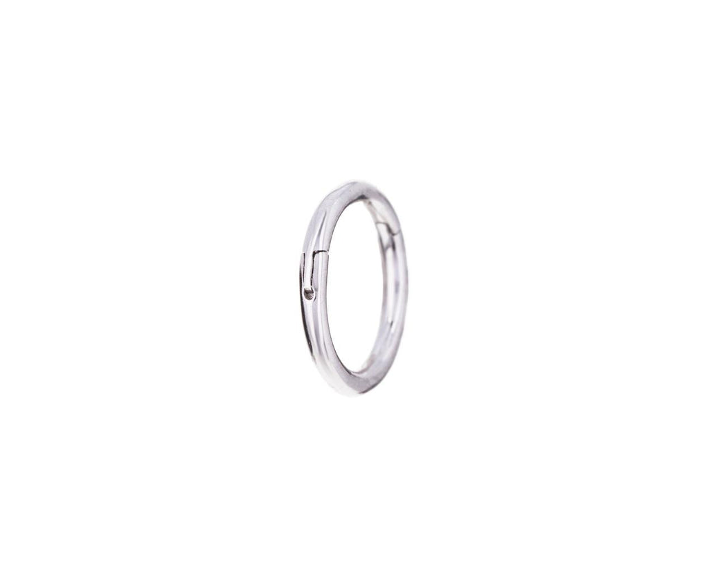 1/4 White Gold SINGLE Rotating Hoop - TWISTonline