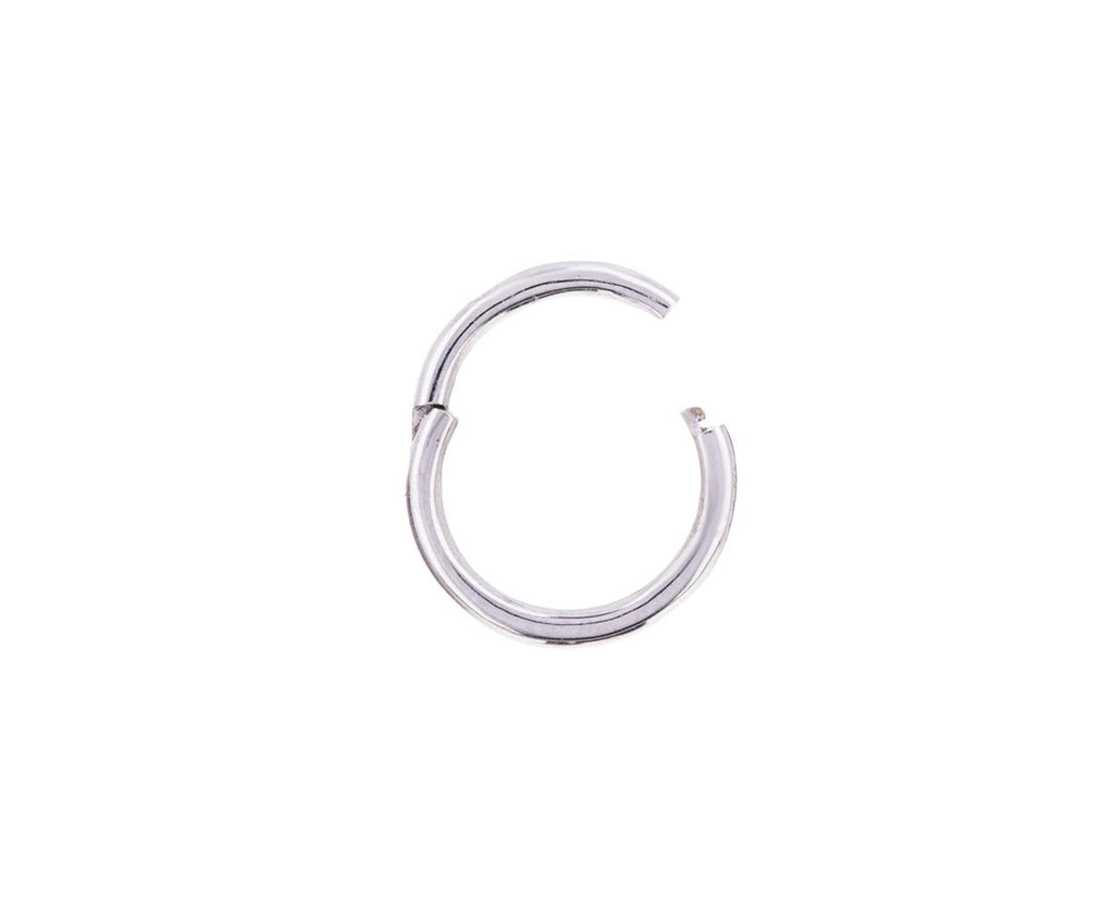 1/4 White Gold SINGLE Rotating Hoop - TWISTonline