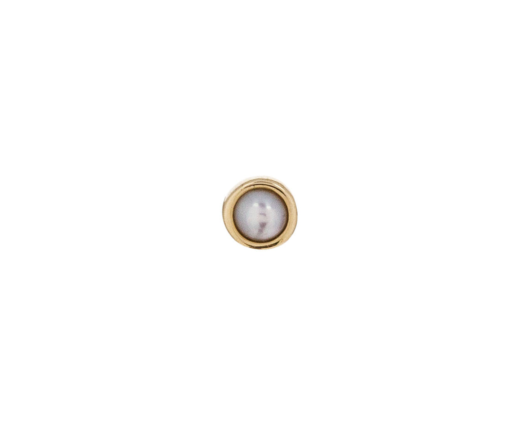 Yellow Gold Natural Pearl SINGLE Stud - TWISTonline