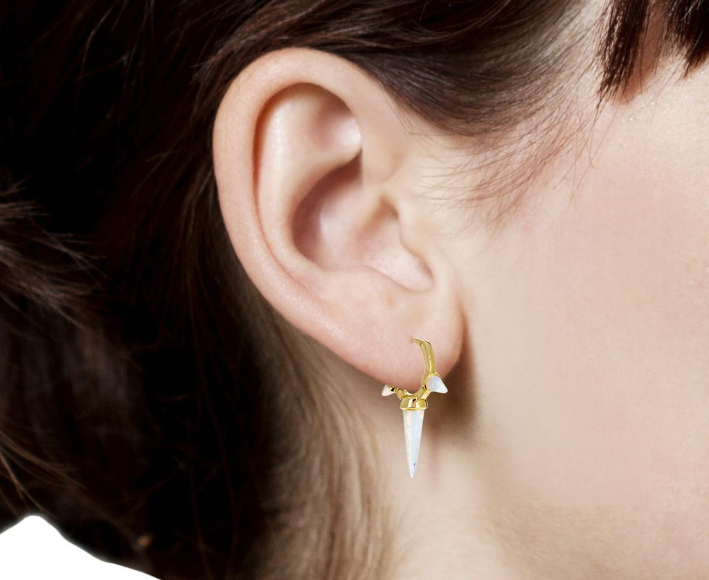 5/16 Triple Opal Spike SINGLE Hoop - TWISTonline
