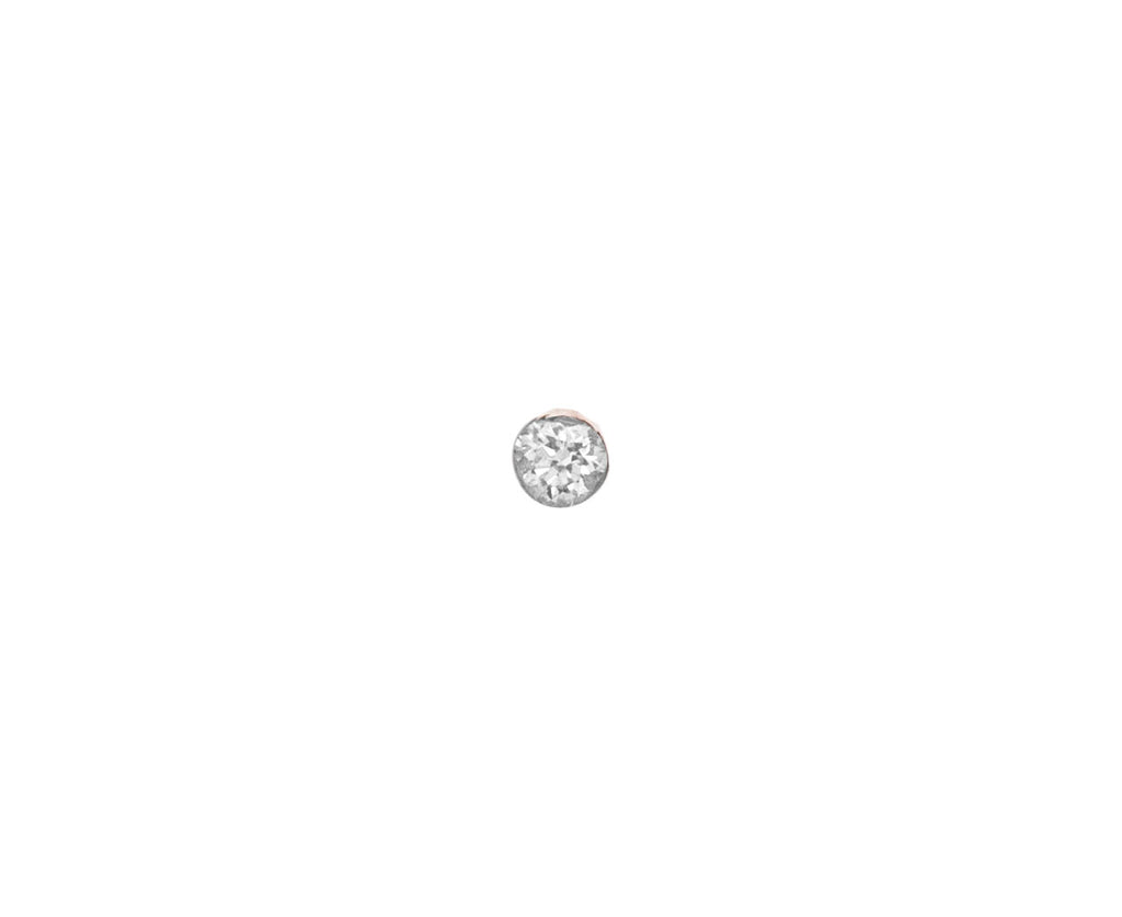1.5mm Rose Gold Invisible Set Diamond SINGLE Stud - TWISTonline