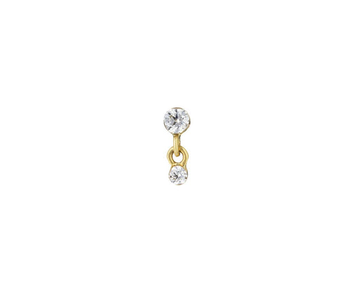 Invisible Set Diamond Dangle SINGLE Earring - TWISTonline 