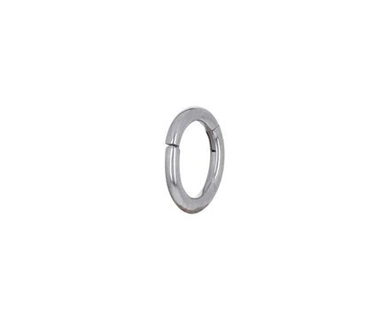 3/16 White Gold SINGLE Rotating Hoop Earring