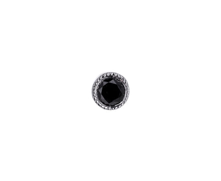 3mm Black Diamond White Gold SINGLE Stud