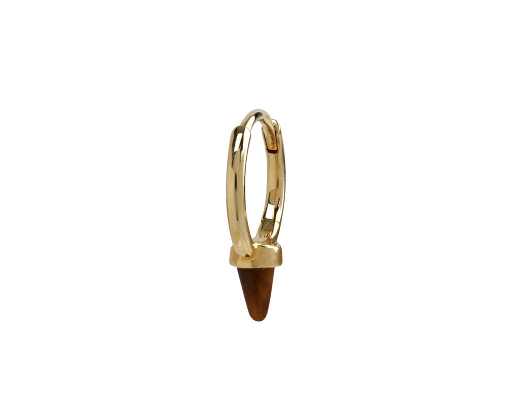 5/16 Tigers Eye Spike SINGLE Non Rotating Hoop - TWISTonline