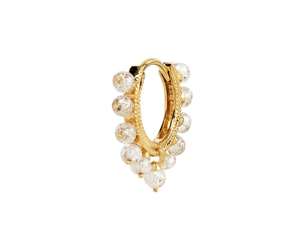 Maria Tash 5/16 Yellow Gold Diamond Coronet SINGLE Hoop