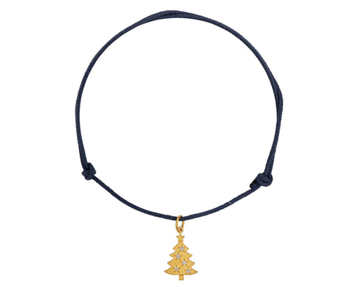 Marie-Hélène de Taillac Diamond Christmas Tree Charm Bracelet