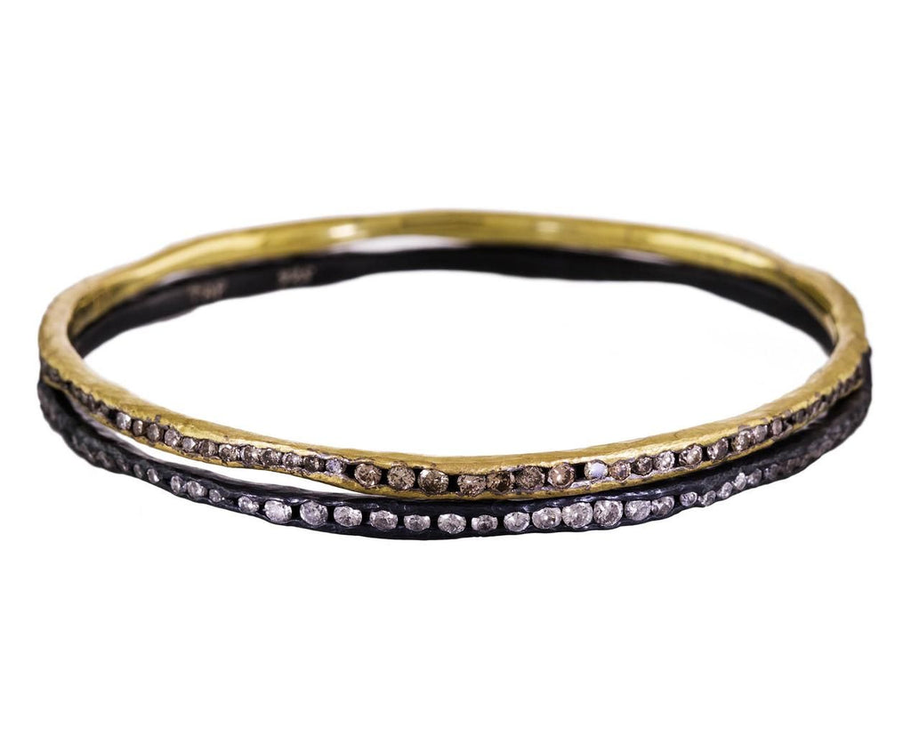 Gold and Mixed Diamond Bangle Bracelet - TWISTonline