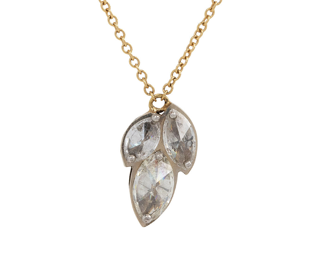 Inverted Marquise Trio Pendant Necklace