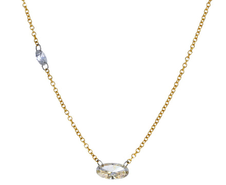 Oval Diamond Chain Necklace - TWISTonline 