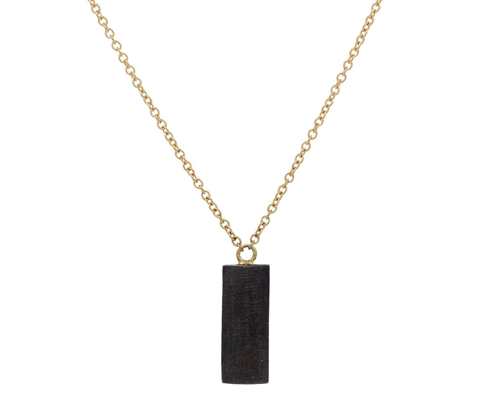 Inverted Diamond Bar Pendant Necklace
