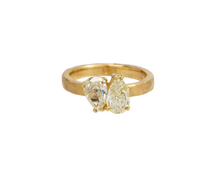 Todd Pownell Double Pear Yellow Diamond Ring