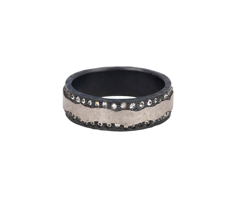 Todd Pownell Silver and Platinum Diamond River Band Side