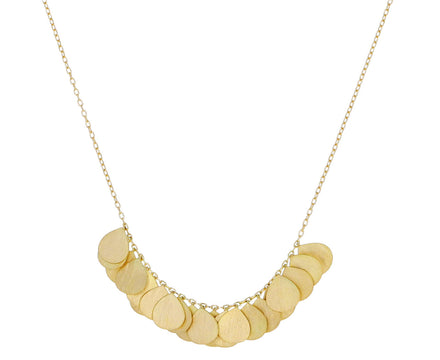 Golden Hummingbird Arc Necklace