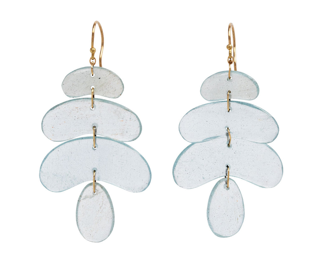 Small Aquamarine Totem Earrings - TWISTonline