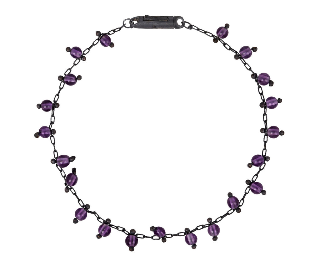 TenThousandThings Double Studded Amethyst Beaded Bracelet