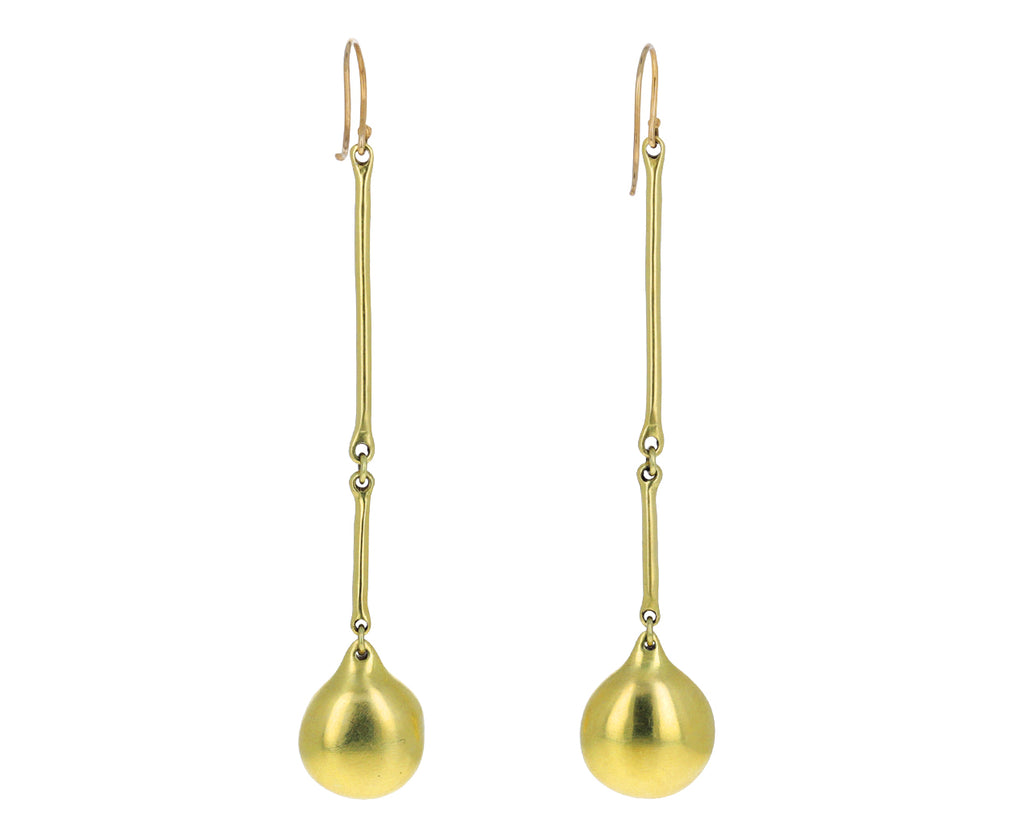 Tanzanite Long Cast Line Earrings