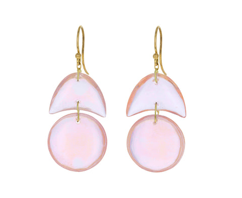 Rose Quartz Double Drop Earrings - TWISTonline