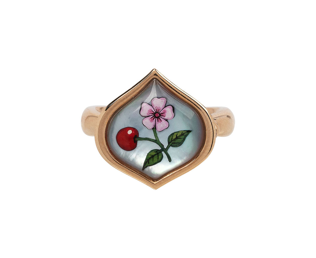The Cherry Flower Locket Ring