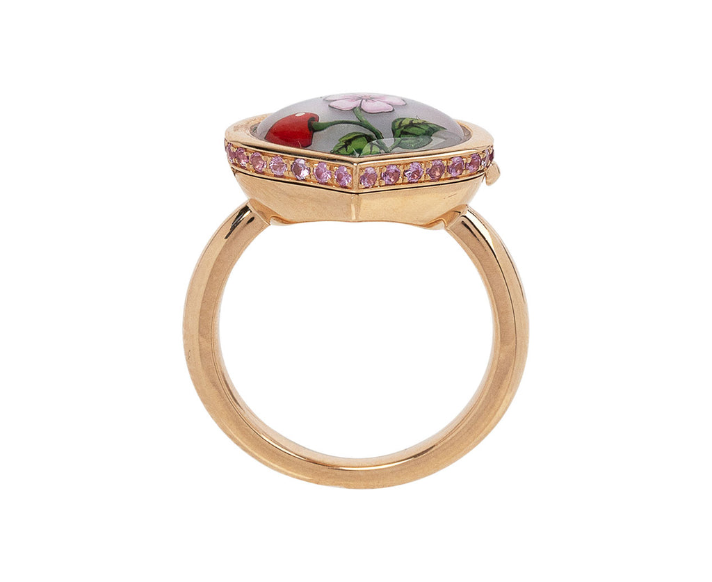 The Cherry Flower Locket Ring