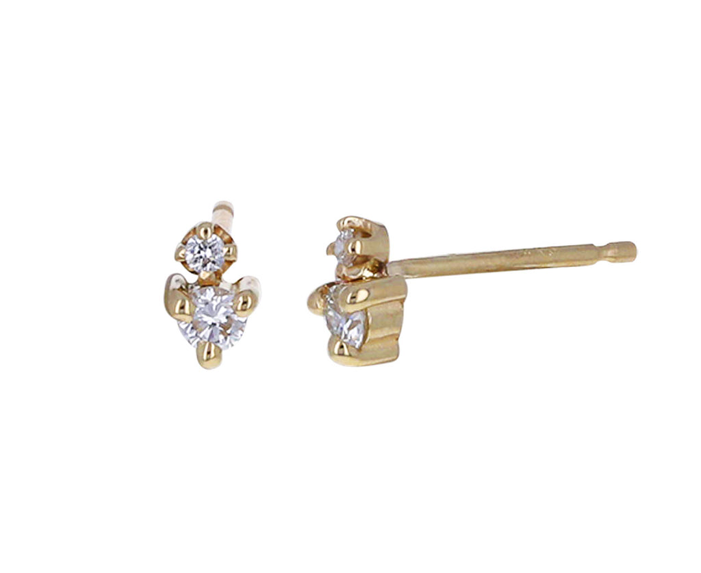 Diamond Spark Stud Earrings