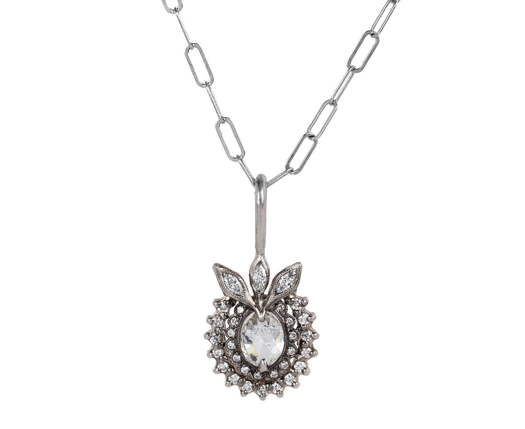 Cathy Waterman Rose Cut Diamond Marquise Leaf Crown Charm ONLY Chain