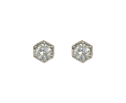 Hexagonal Diamond Earrings - TWISTonline
