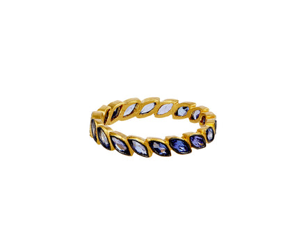 Cathy Waterman Tanzanite Single Row Laurel Band