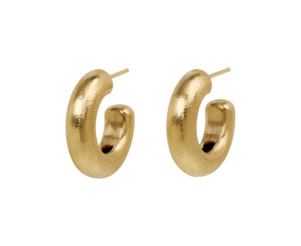 Large Hewn Stout Hoop Earrings