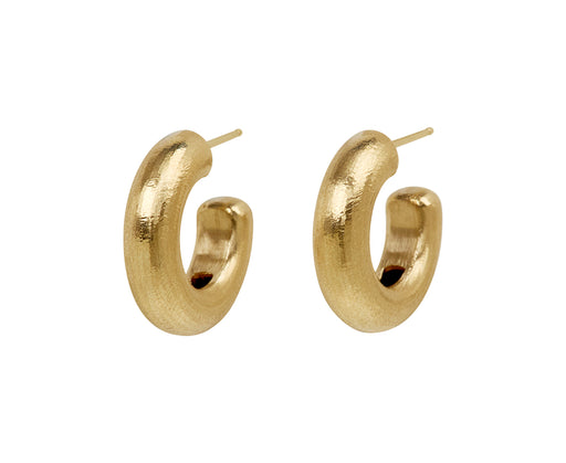 Large Hewn Stout Hoop Earrings