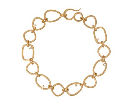 Nicole Landaw Large Calligraphy Diamond Chain Bracelet