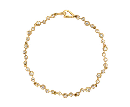 Large Waving Diamond Riviera Bracelet