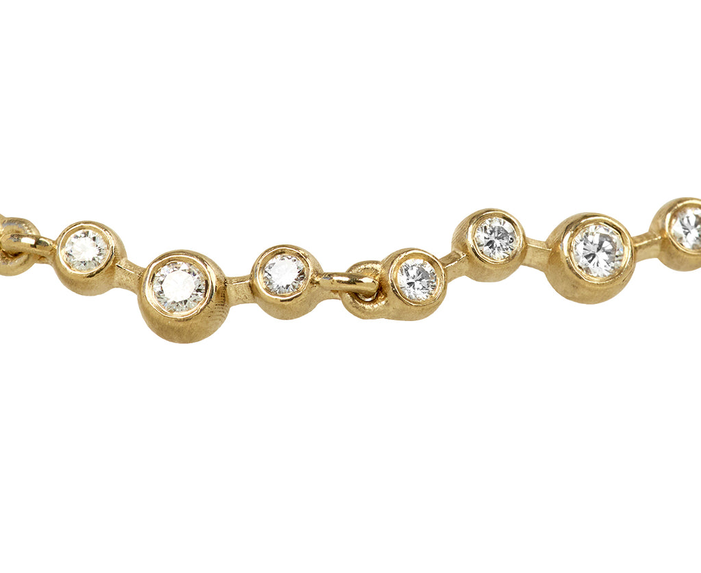 Large Waving Diamond Riviera Bracelet