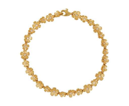Nicole Landaw Diamond Flower Bracelet