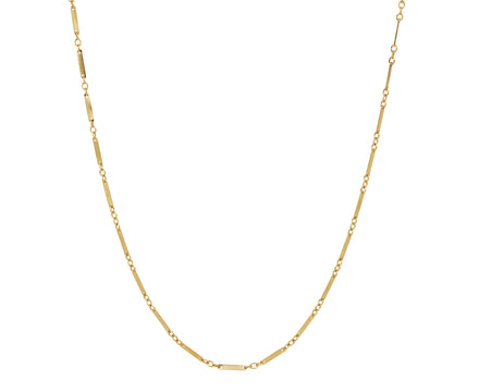 Fine Gauge Alternating Ribbon Chain Necklace