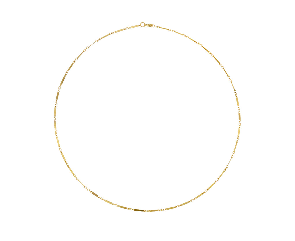 Fine Gauge Alternating Ribbon Chain Necklace