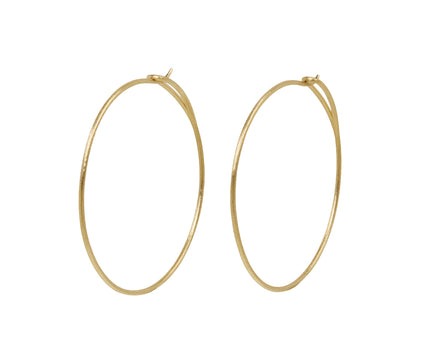 Eye of the Needle Loop Hoop Earrings