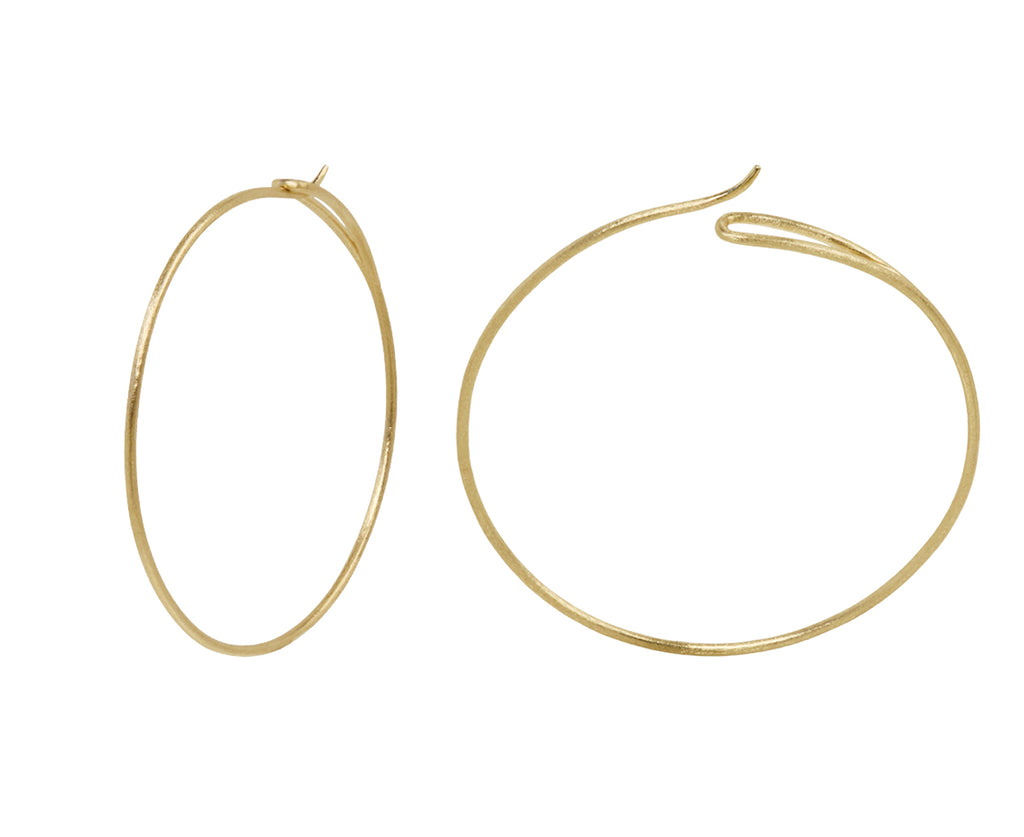 Eye of the Needle Loop Hoop Earrings
