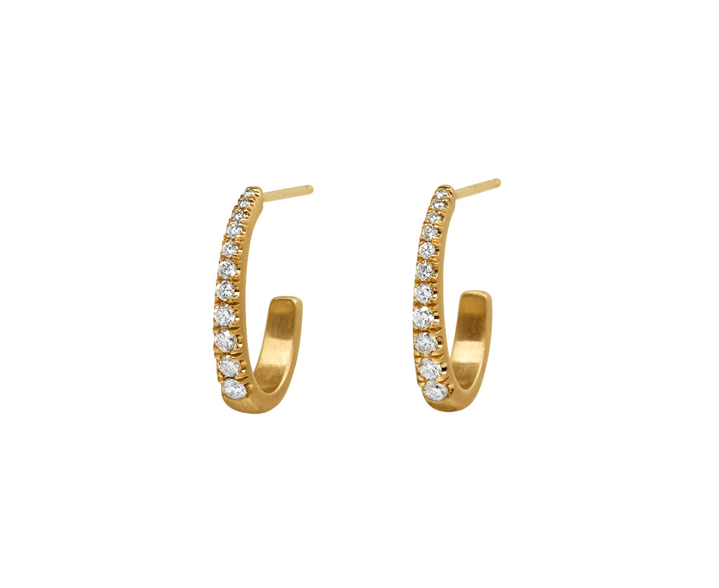 Graduating Diamond Hoop Earrings